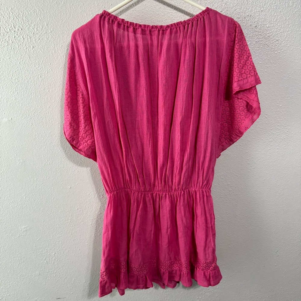NWT Victoria’s Secret pink eyelet coverup small - Picture 7 of 7